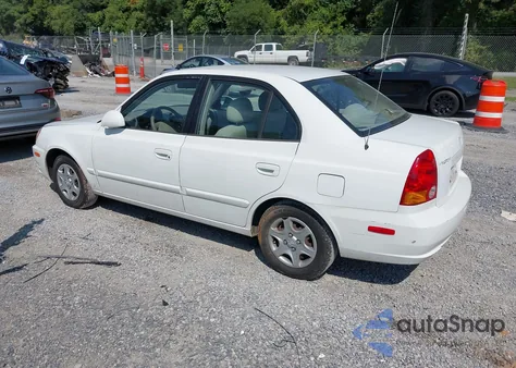2005 Hyundai Accent Gl из США, поврежденный, VIN KMHCG45C35U641013